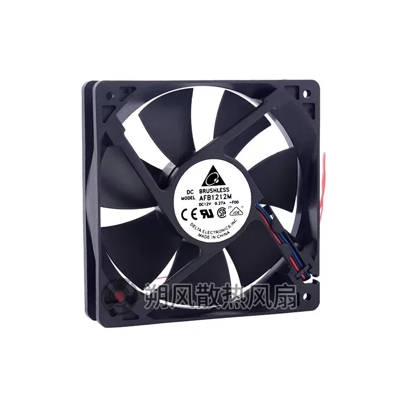 for Original Delta AFB1212M 12CM Chassis Fan Double Ball Bearing PWM Temperature Control 12V 0.27A Computer Case Cooling Fan
