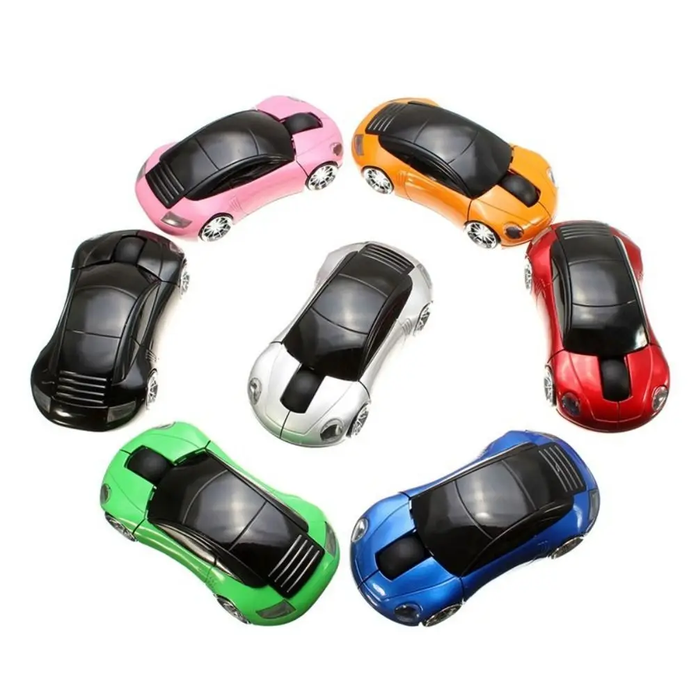 2.4GHz Sports Car Wireless Mouse 1600DPI Low Energy Consumption Car Shaped Wireless Mouse Lightweight Convenient for Laptop/PC