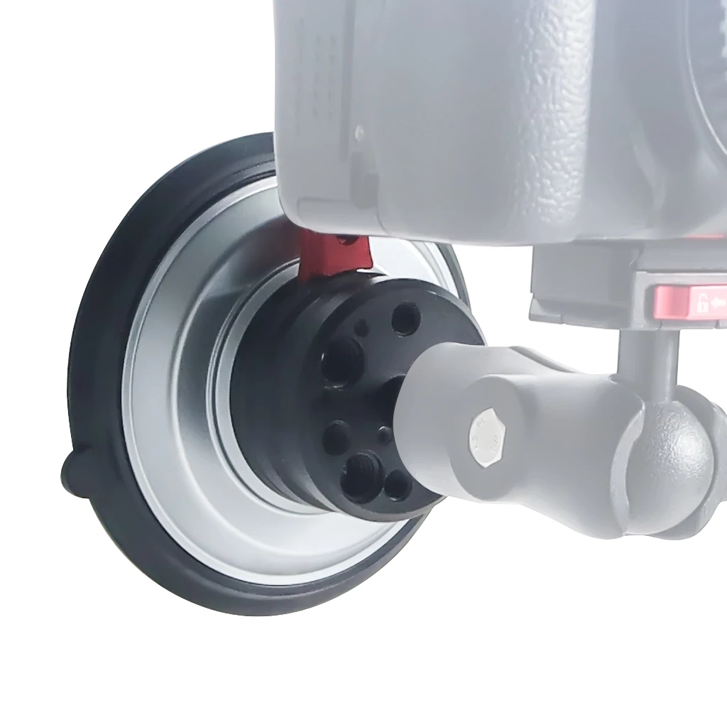 Neue 4-Zoll-Auto-Saugnapf-Montagebasis 1/4 Zoll 3/8 Zoll ARRI Action-Kamera Handpumpe Vakuum-Saugnapf für GoPro Insta360 Heavy-Duty – Detail 19