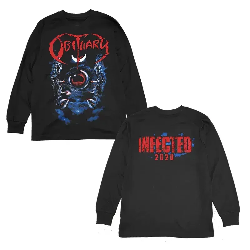 OBITUARY Tshirt Punk Rock Sweatshirts Pullovers Harajuku Hip Hop Streetwear Ten Thousand Ways To Die Hoody Sweatshirts