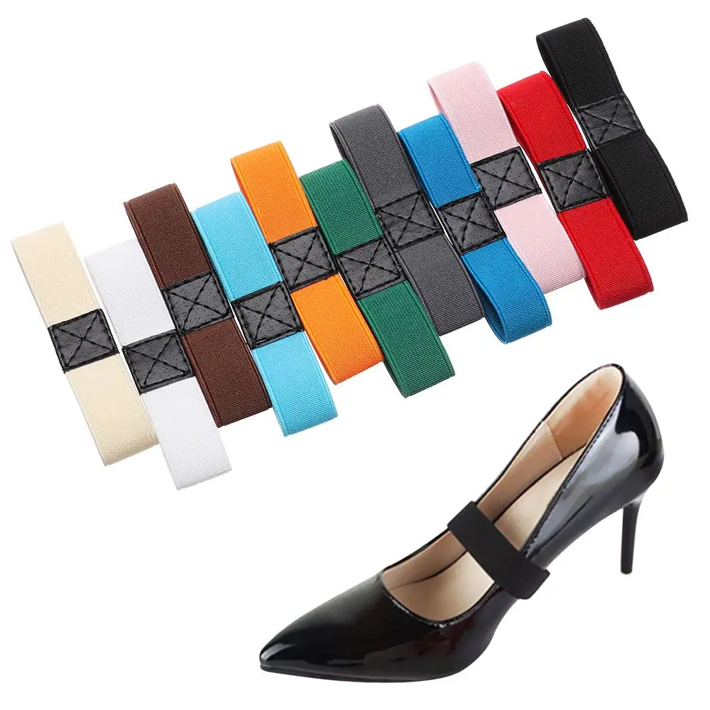 1 Pair Women High Elastic Holding Hold Loose High Heels Shoe Lace Shoe Straps Shoes Band