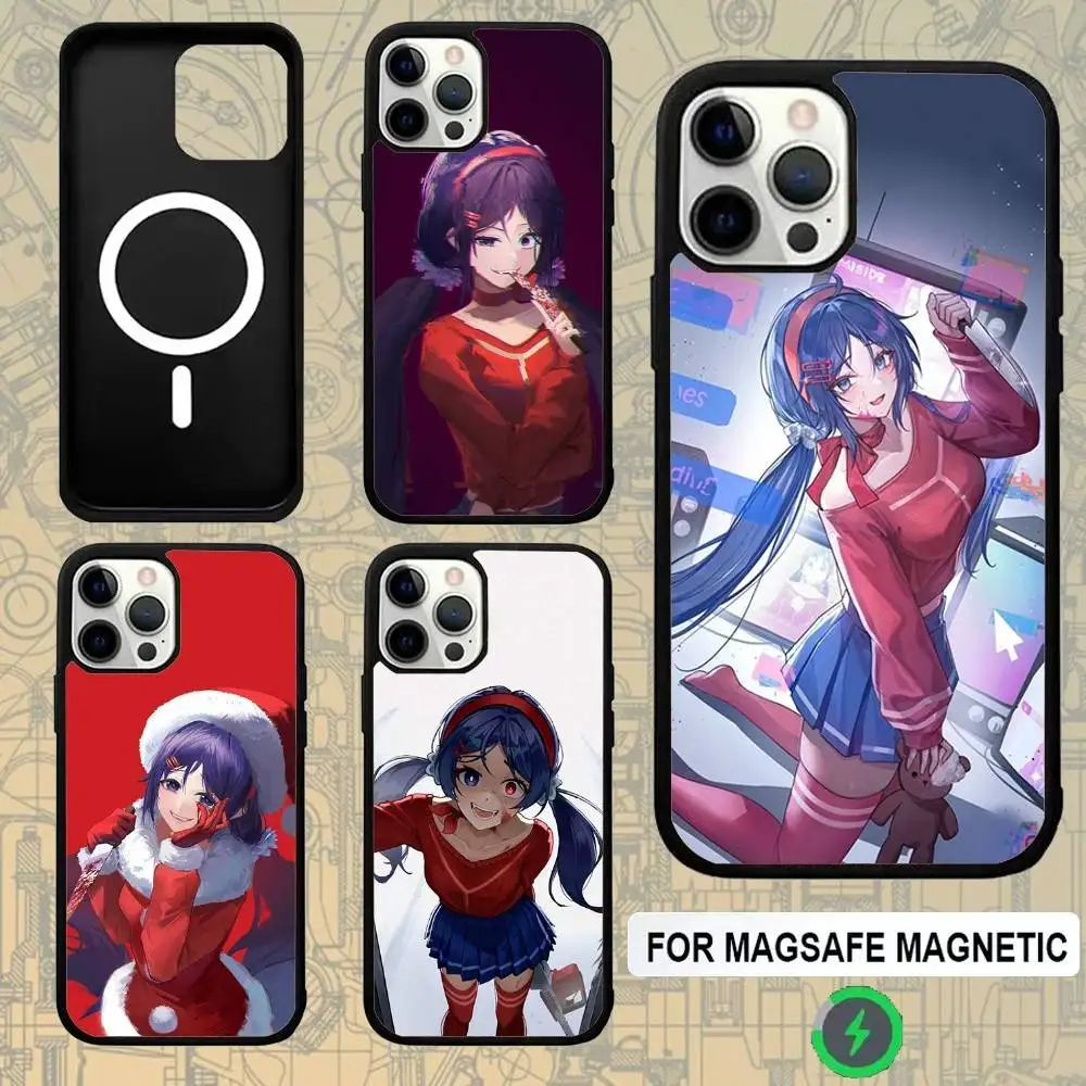 

Чехол для телефона Game M-Miside Mita для IPhone 17,16,15, Pro, Max, Air,14, Plus, 13,12,11, чехол Magesafe с беспроводной зарядкой