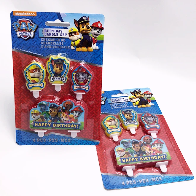 Paw Patrol Cake Card Fruit Plug-in Children Birthday Party Supplies Children's Birthday Party Theme Decoration Candle Toys Set