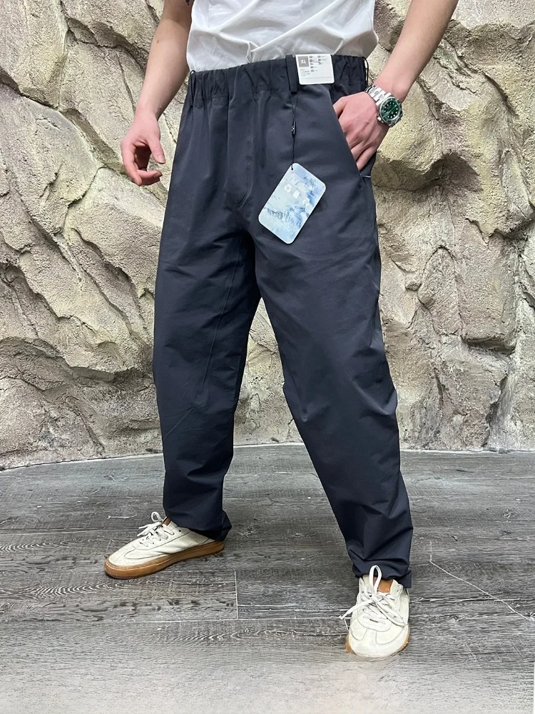 Outdoor Men's Softshell Casual Pants Thin Fleece Full Pressure Glue Business V Series Commuter Spring Autumn Straight Leg Tro...