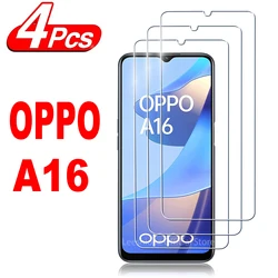 2/4Pcs Tempered Glass For OPPO A16 Screen Protector Glass Film