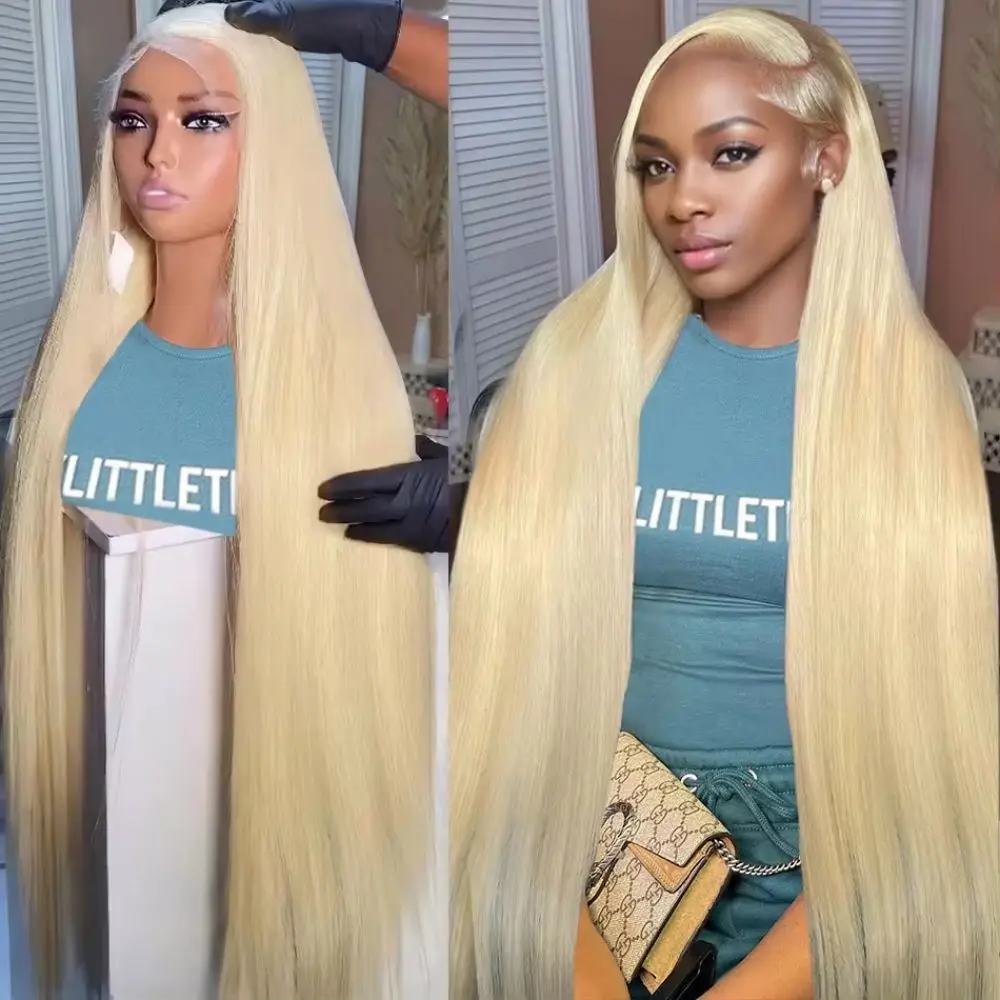 613 Honey Blonde Straight Wig 13x4 lace Front Human Hair 30 Inch 13x6 Lace Frontal Wig Brazilian 200 Density For Black Women