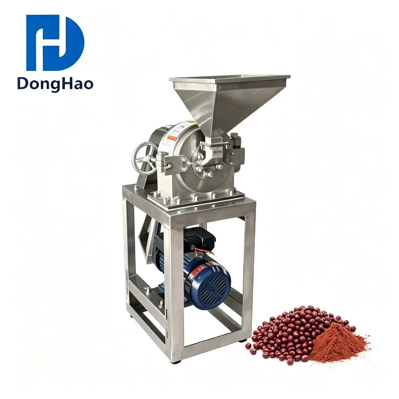 Hot Sale 304 Stainless Steel Disk Mill Spice Herb Grain Grinder Food Grade Industrial Dry Material Pulverizer