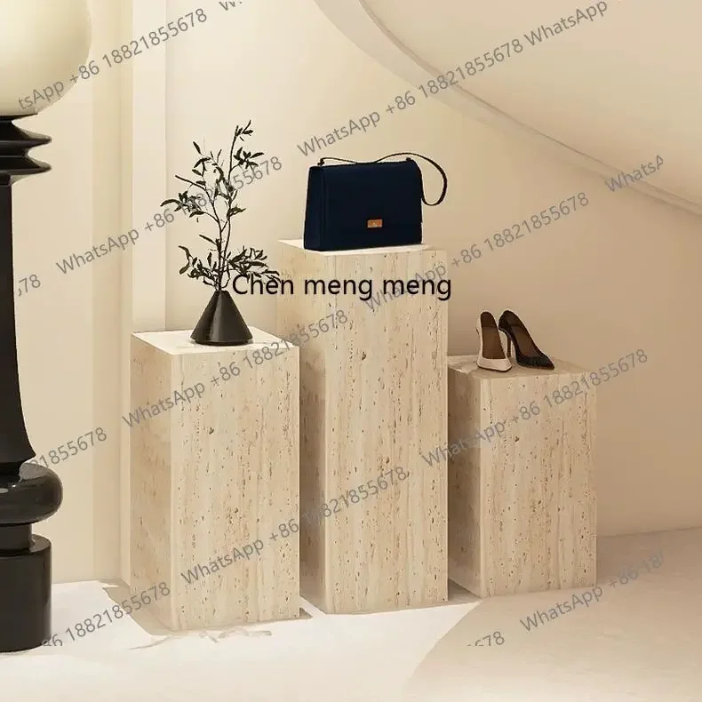 zq10 Platform display stand Clothing store Window base Ornament jewelry Square display props Height increase table