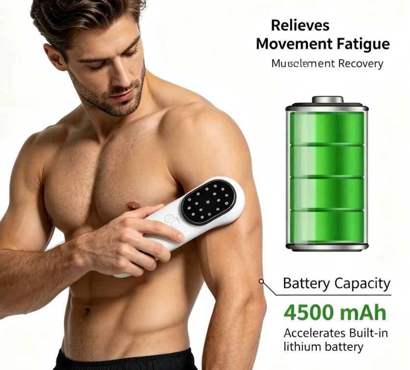 

Cold Laser Therapy Device 660nm 810nm 980nm Portable LLLT Treatment for Pet Inflammation Relief Tissue Repair at Home