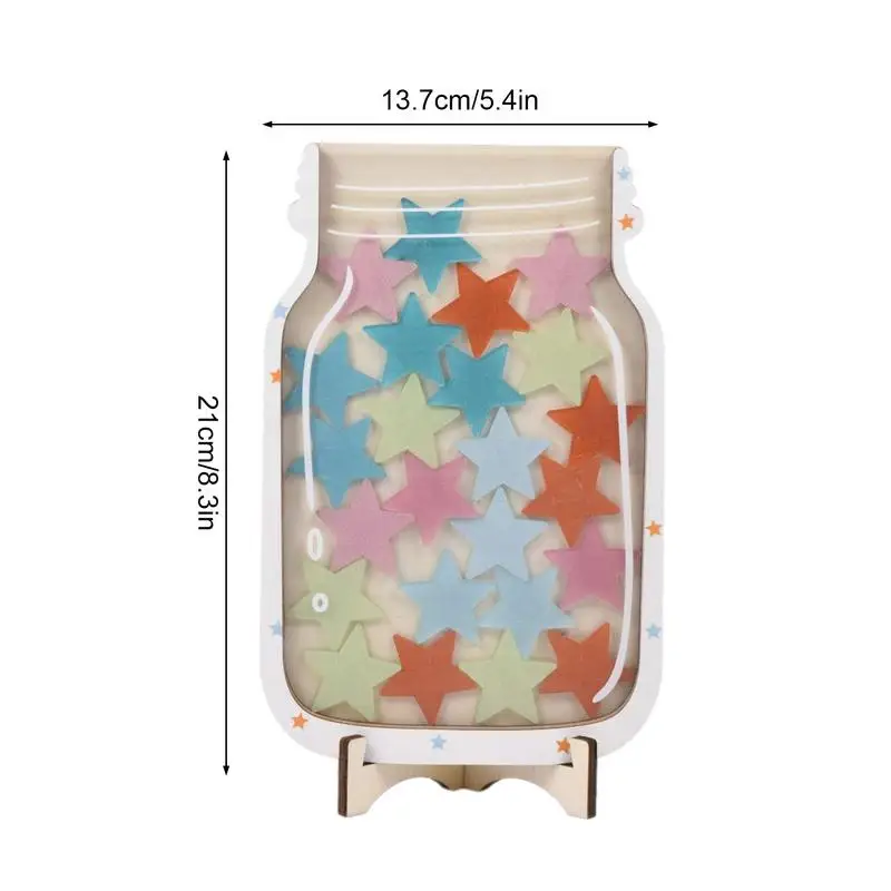 Kids Reward Jar With Star Classroom Reward Jar With 25pcs Tokens Chore Chart Gifts For Kids Birthday Gift