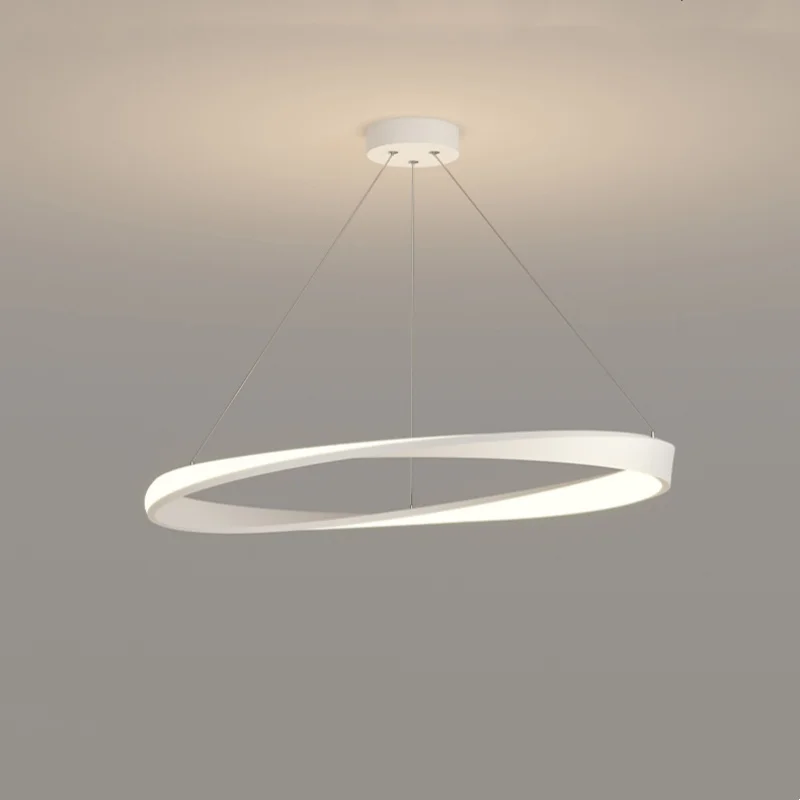 Nordic hanging lamps circular ring modern minimalist pendant lights dining room bedroom dining table indoor lighting fixtures