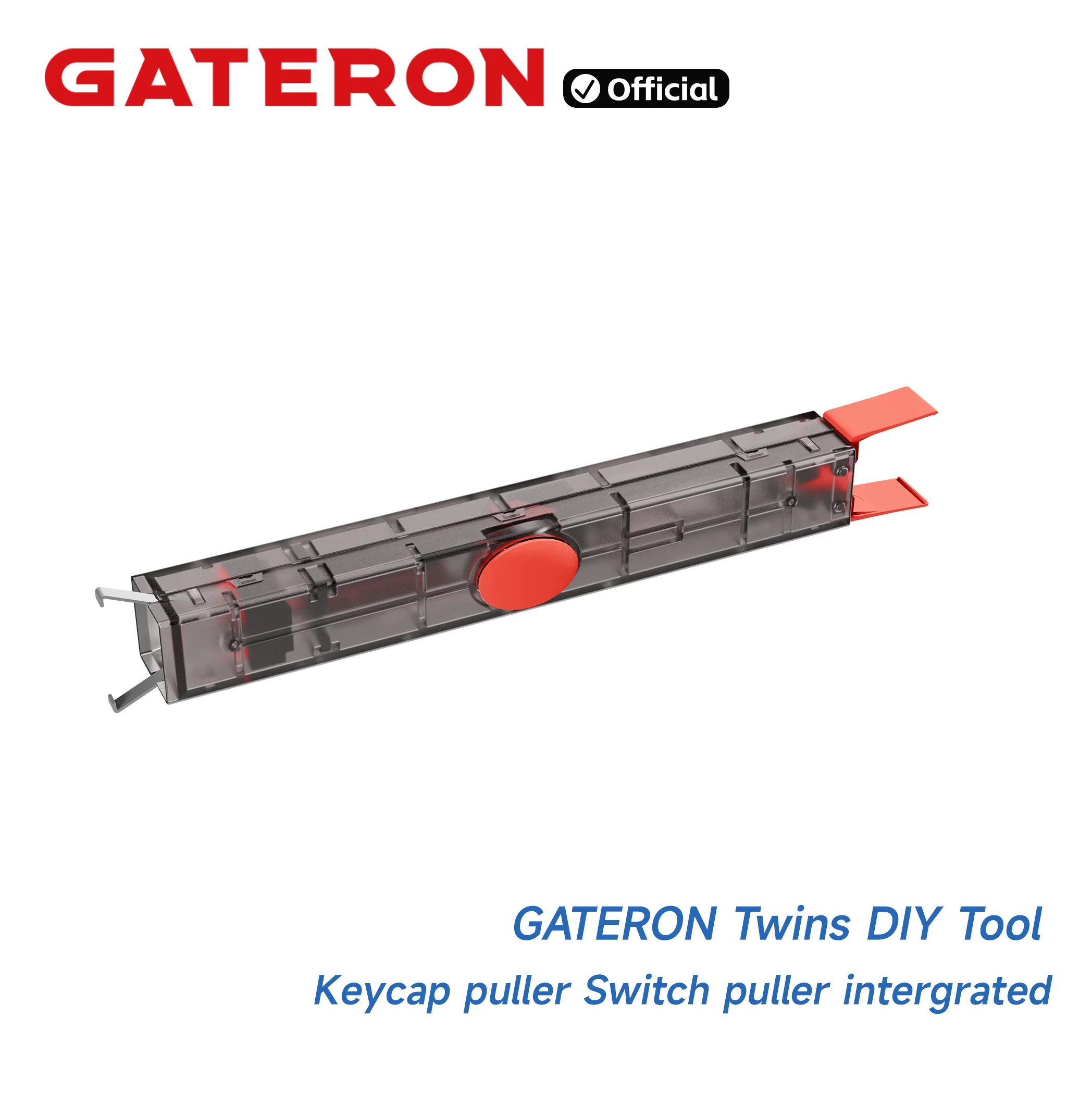 GATERON Twins Switch Puller Keycap Puller Intergrated 2 in 1 Customized DIY Keycap Remover Tool for Mechanical Keyboard
