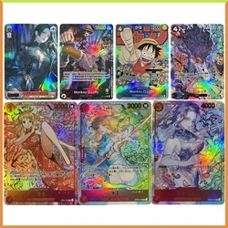 Anime ONE PIECE FAI DA TE ACG Da Tavolo Gioco di Battaglia Carte Hancock Rufy Kaidou Nami Giocattoli per i ragazzi Carte Da Collezione Regalo Di Compleanno