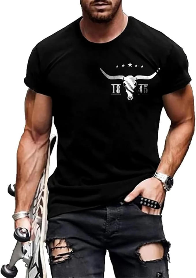 

Men's Vintage Oil Painting Faith Jesus Cross Print Casual T-Shirts Christ Crewneck Short Sleeve Shirts for Men