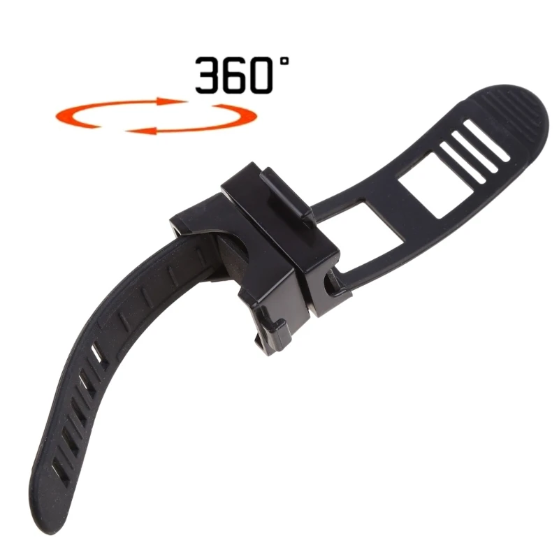 360 Degree Cycling Bike Mount Holder Black for LED Flashlight Torch Clip