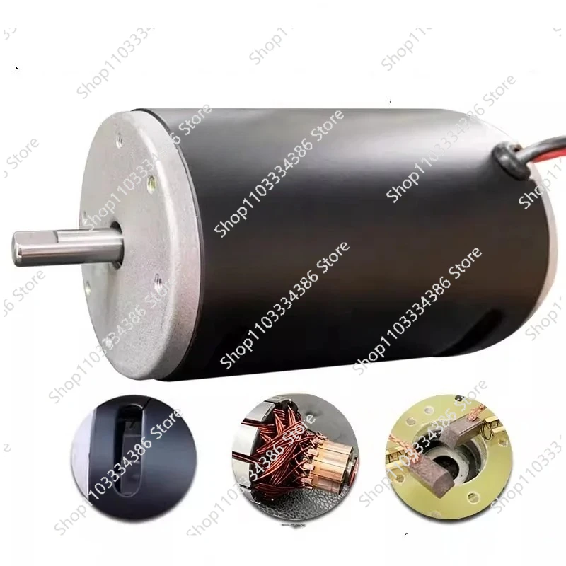 12V 300W 3600rpm/24V 500W 7000rpm High Power High Speed Lathe Belt Sander DC Permanent Magnet Motor