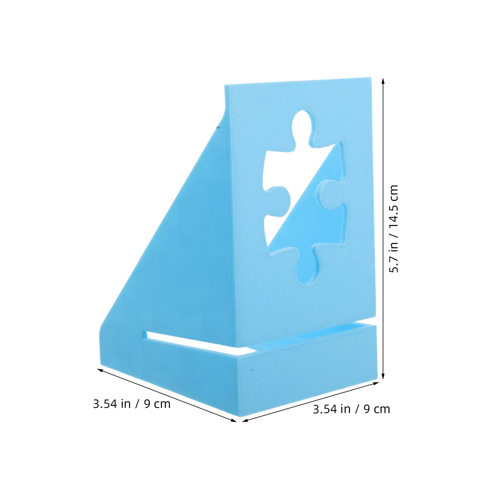 Puzzle Box Stand Holder Blue Lightweight Puzzle Poster Easel Organizer Stable Support Display Tool for Desk Table Storage