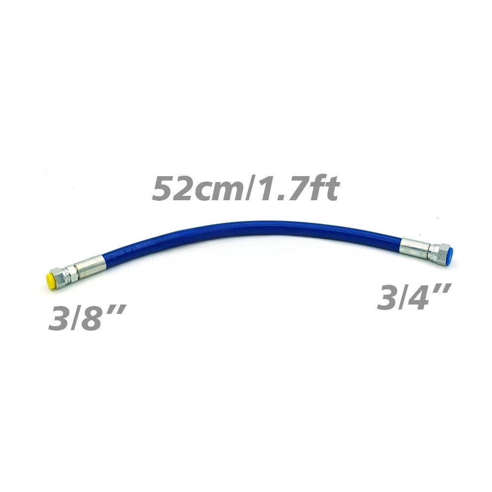 Whip Hose and Hose Connector 1/4' NP, 0.42M, 1M, 2M Airless Hose Kit Replacement, for Airless Paint Sprayer Connection High Pres