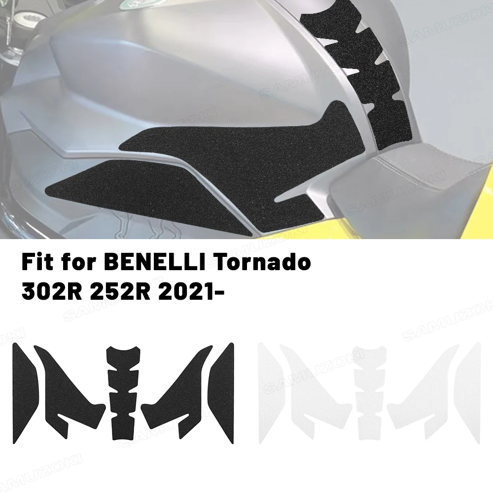 Fit for Benelli Tornado 302r 252r 2021- Knee Grip Traction Side Protector Decals Motorcycle Anti-Slip Tank Pad Stickers