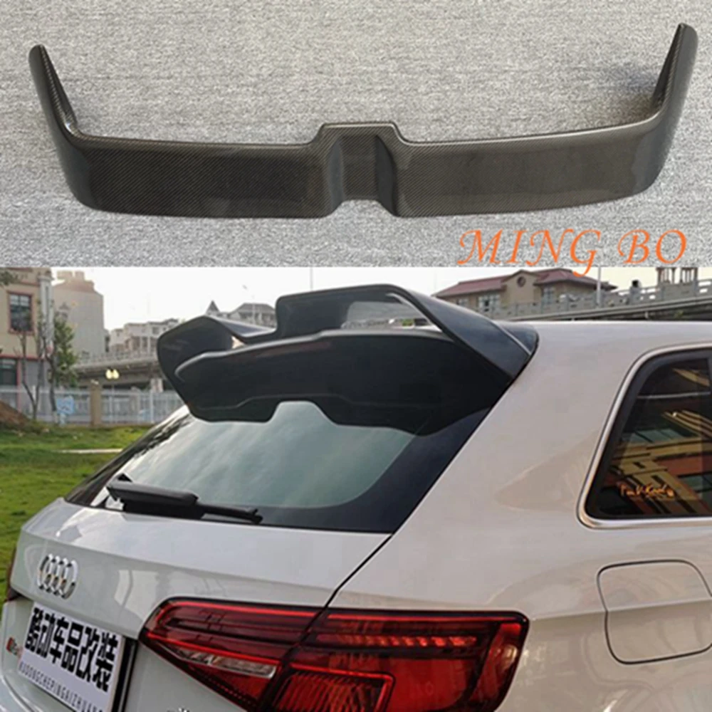 Carbon Fiber Rear Roof Spoiler Wing Lip for Audi S3/A3 Sline/A3 Hatchback 2014 -2018 Car External Parts