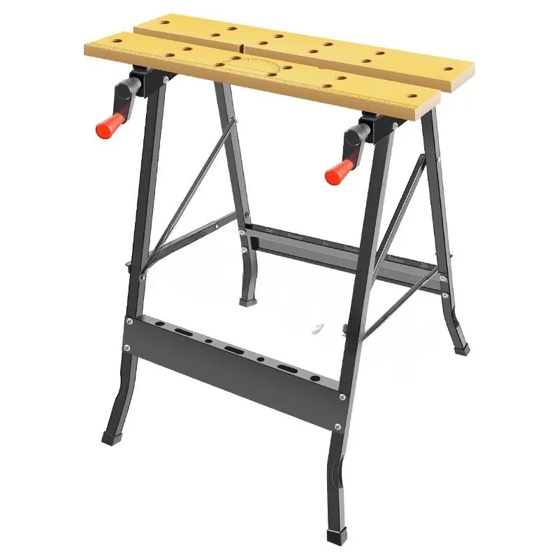 Multifunctional Carpentry Workbench Folding Woodworking Table Saw Household Portable Combined Tool Decoration Wood Working Table