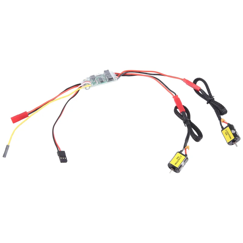 

1PC Dual Way Bidirectional Brushed Esc 2S-3S Lipo 5A Esc Speed Control With 2PC 030 88T Brushed Motor For Rc Model Accessories
