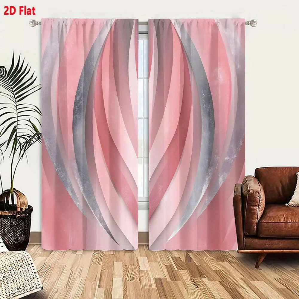 2Pcs Curtains I cannot generate a product title because the provided content is empty. Window Drapes for Bedroom Room Decor Deco