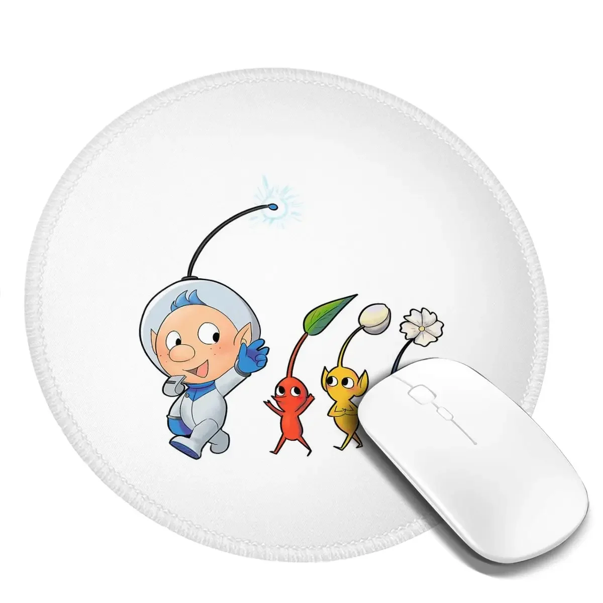Pikmin Round Mouse Pad Computer Keyboard Mouse Mat Gamer Laptop Desk Mat Office Accessories Table Mats