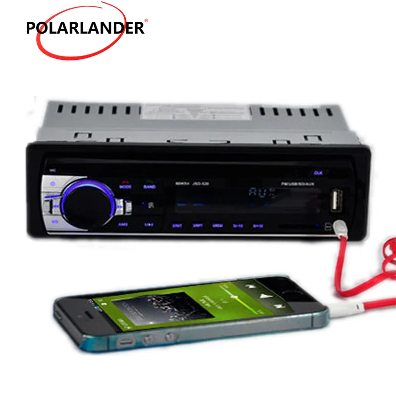 4 Channel 60W In Dash Car Stereo Bluetooth MP3 Player FM Radio USB SD AUX 12V Car Audio