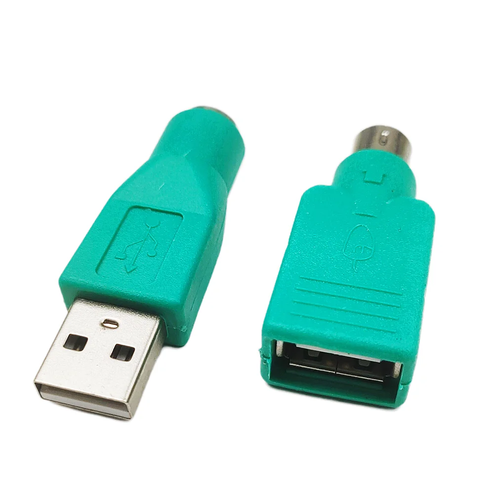 1/2/5Pcs USB to PS2 PS/2 Male Female Adapter Converter for Keyboard Mouse PC Laptop Connect Replacement Repair Accessories