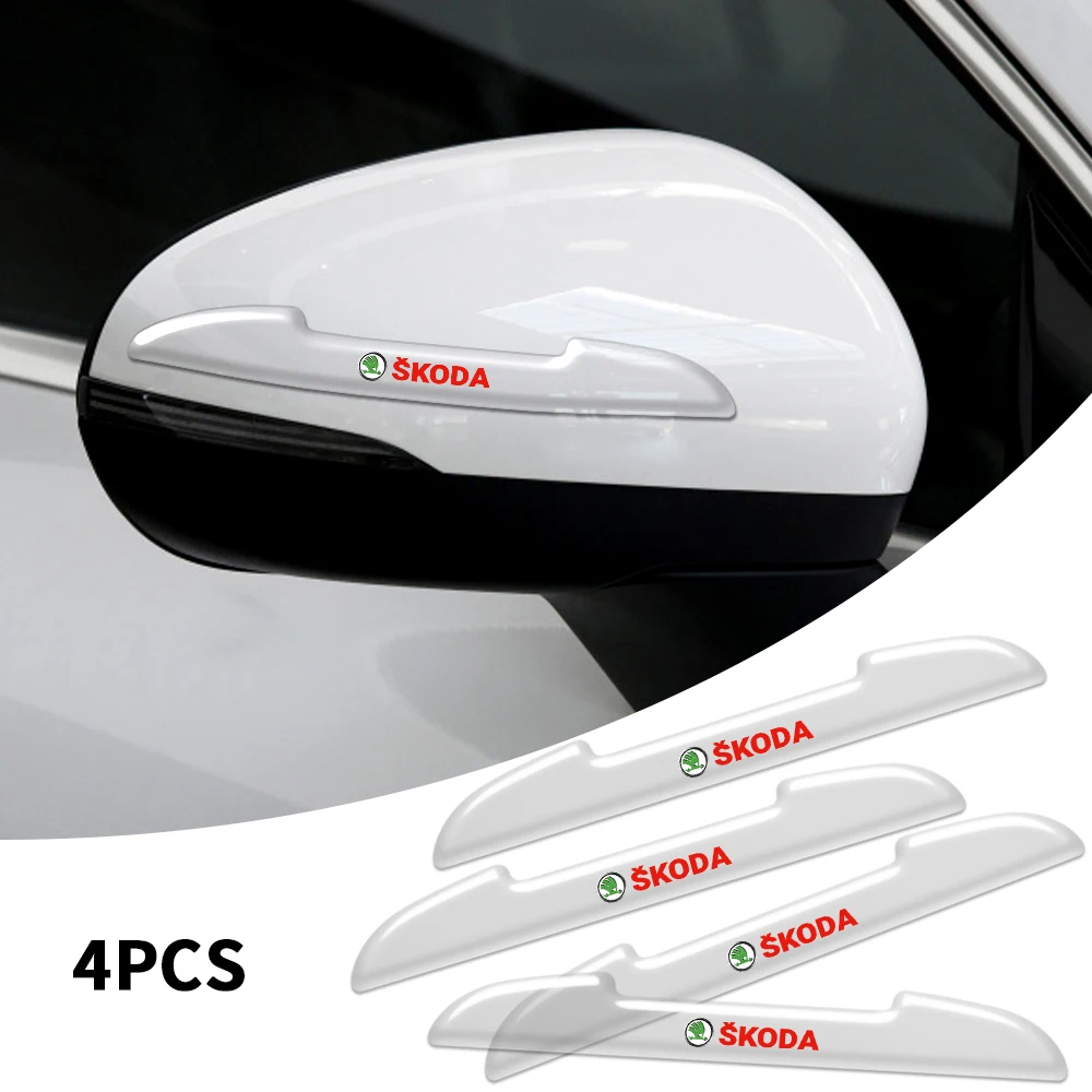 Car Door Edge Anti-collision Bumper Protection Stickers Accessories For Skoda Octavia A5 A7 Fabia 2 Kamiq Vrs Superb Rapid Yeti