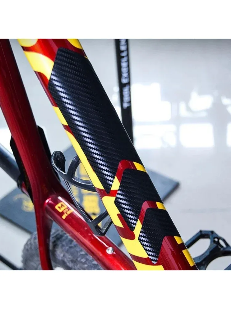 AliExpress NONE Bicycle Anti Scratch Sheet Chain Stickers Carbon Fiber Bike Protector Stickers MTB Chain Frame Protector Cycling Accessories
