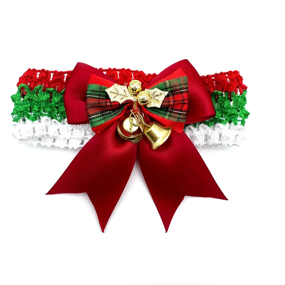 30/50 Stück Hunde-Fliege für Haustiere, Weihnachts-Hundeschleife, elastische Welpen-Halsbänder, Katzenhalsketten, Haustierpflege-Zubehör für Hunde – Detail 7