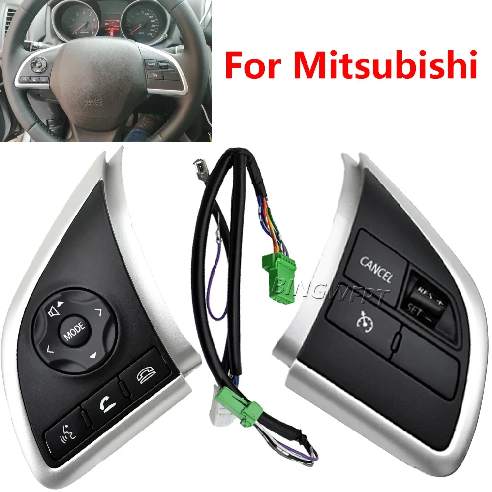 Multi-function Steering Wheel Button For Mitsubishi ASX 2013-19 L200 2015 For Mirage 2012-15 For Space Star 13-15 Switch Buttons