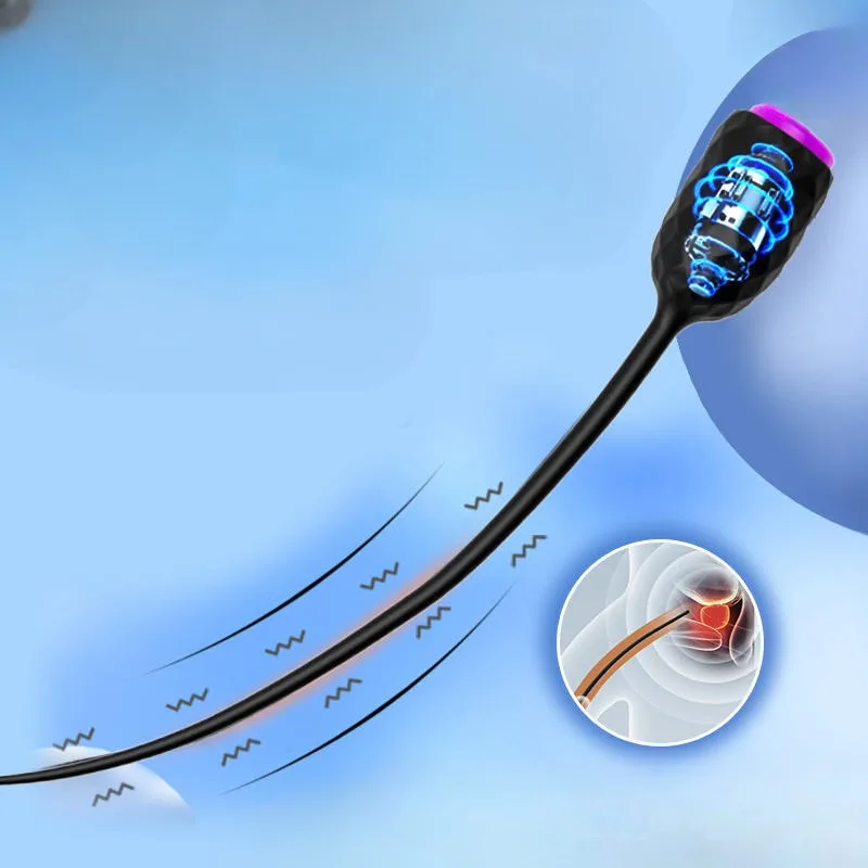 قثطار هزاز طويل للمجرى البول للرجال ، موسع صوت مجرى البول ، سدادة قضيب ، مدلك ، دسار 10 سرعات ، ألعاب جنسية مثلى