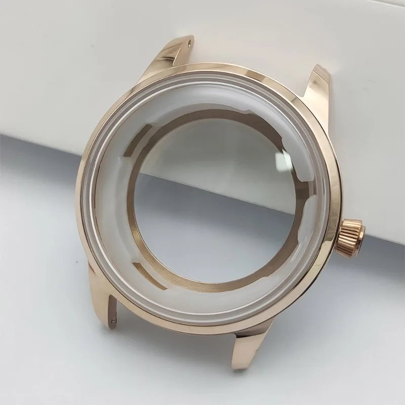 علبة كوكتيل 40 مم مرآة فقاعية من الفولاذ المقاوم للصدأ مناسبة لحركة NH35/36/NH4R/NH38 #6