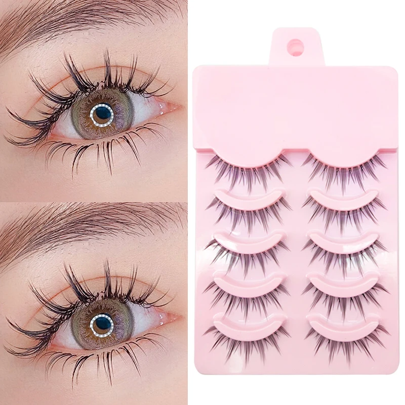 Hot Manga Lash Makeup Eyelashes Lashes Wispy Mink Eyelashes Cosmetics Korean Style Free shipping Cosplay Soft New Natural Lashes