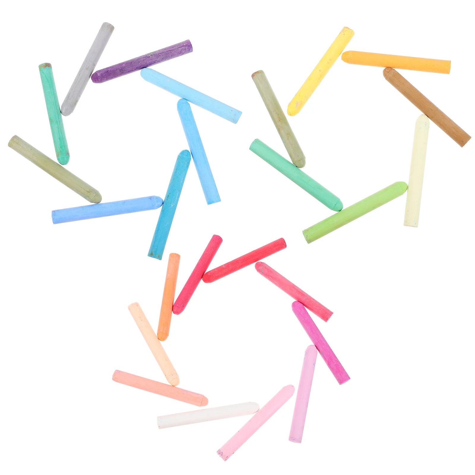 

24 Pcs Dustless White Chalk Chalkboard Writing Pens Colorful Blackboard for Kids