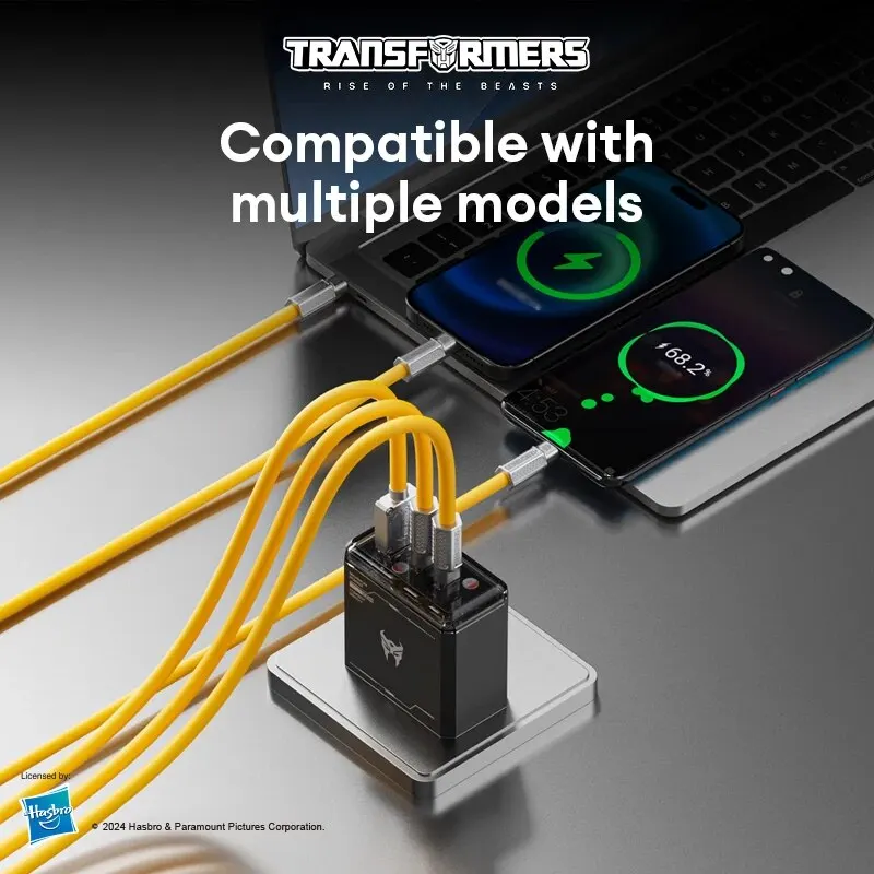 Transformers 65W Charger TF-K11 PD Fast Charger USB Type C GaN Fast Charging Charger USA Plug Wall Mobile Charger For Xiaomi IOS