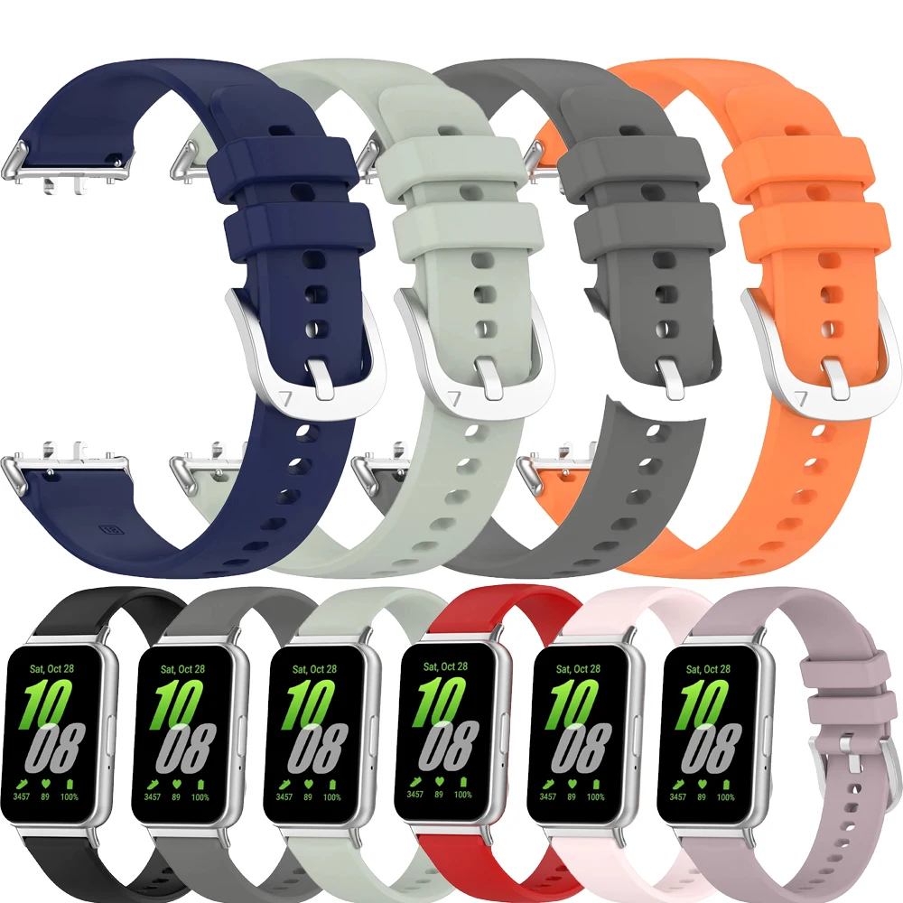 Силиконовый ремешок для Samsung Galaxy Fit 3, тонкий спортивный браслет для Samsung Galaxy Fit 3, яркий ремешок