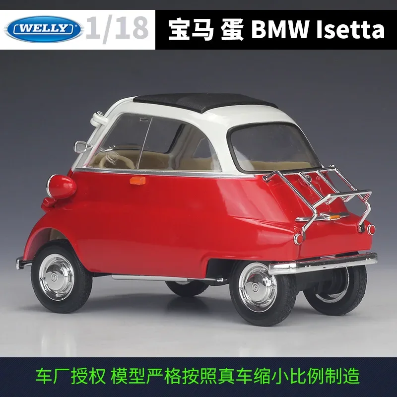 1:18 BMW Isetta 6 Styles WELLY Diecast Scale Model Car Classic Car Metal Alloy Toy Car For Children Gift Collection B1