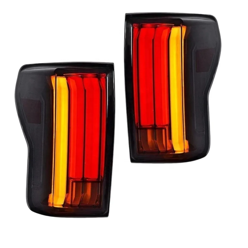 For JOP 4X4 Sequential LED Tail Lights Assembly for Toyota Tundra 2007-2013 Update to 2022+ Style Vertical LED Bars
