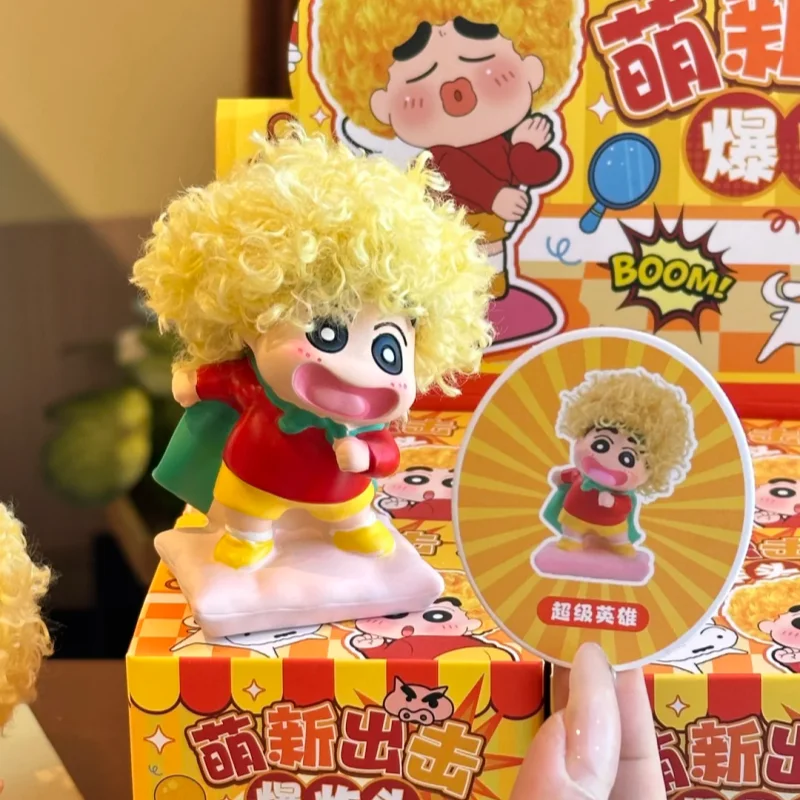 

Новый карандаш Шин-Чан, взрывная коробка для слепых волос, фигурки-сюрпризы, милые коллекционные куклы Шин-Чан, настольные декоративные предметы