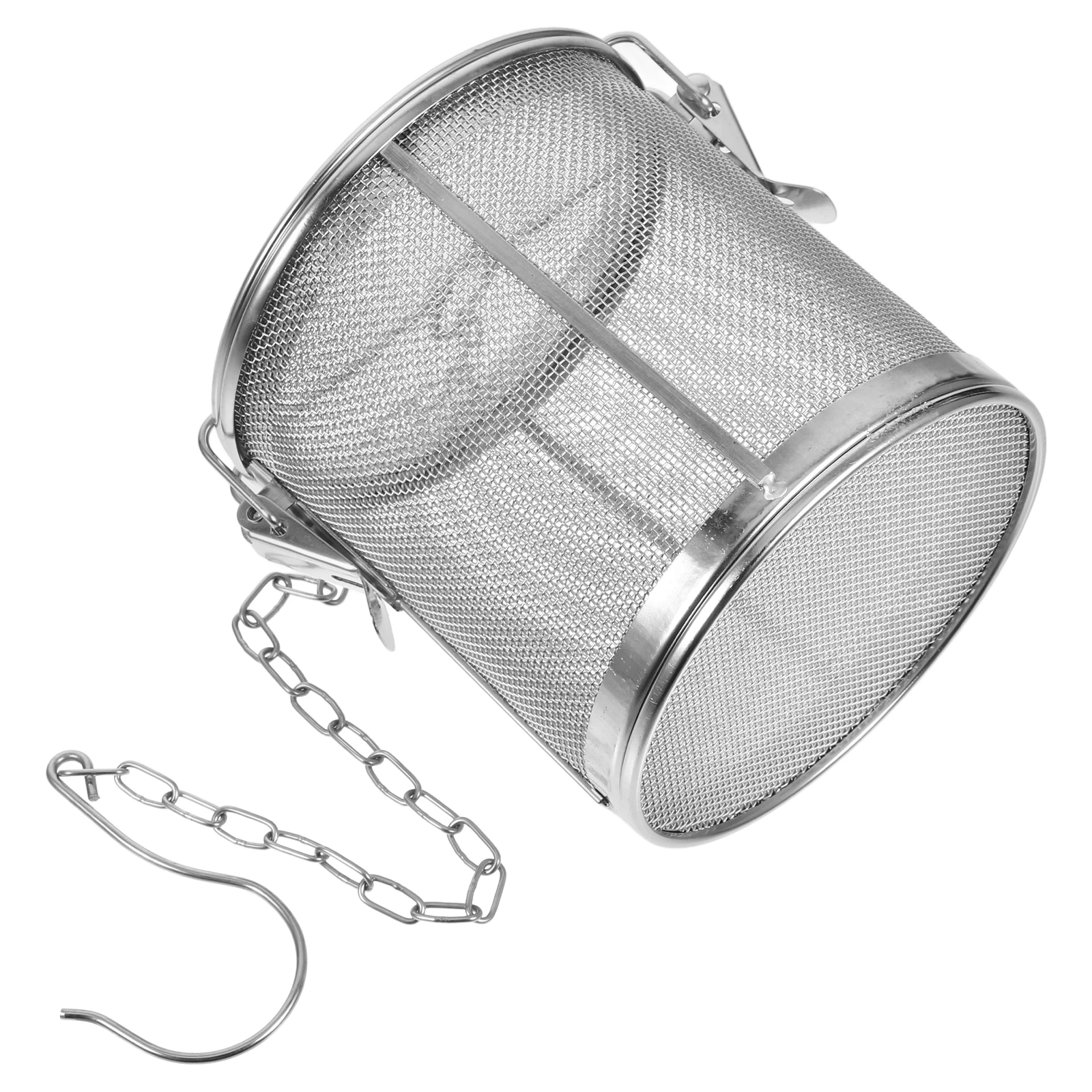 

Stainless Steel Brine Basket Mesh Seasoning Filter Cooking Infuser Tea Strainer Soup Spice Strainer Reusable Kitchen Tool
