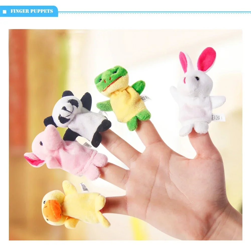 10 Pcs Animals Finger Puppets Set Story Telling Nursery Fairy Tale Toys Perfect Kids Christmas Birthday Gifts