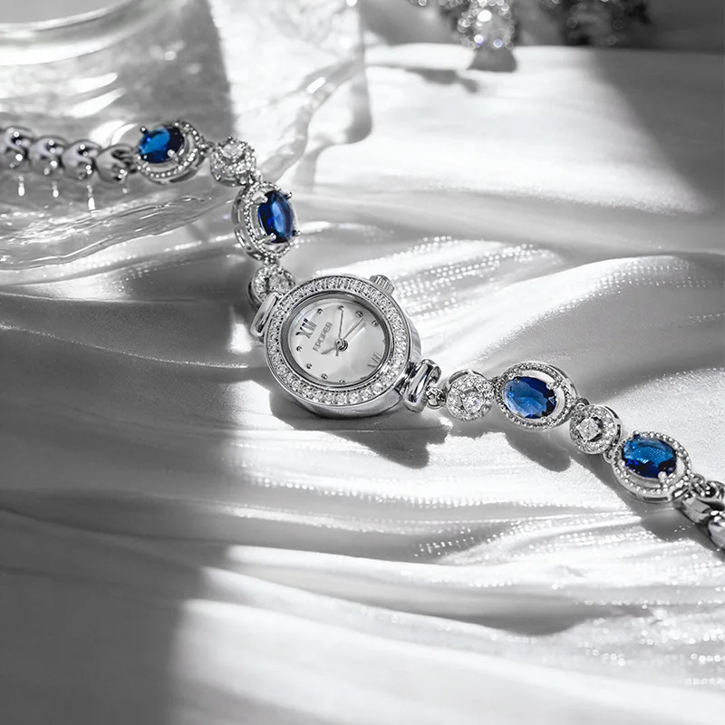 Crystal Clear Elegant Bracelet Quartz Wristwatches Rome Time Scale Dream Flower Garden Ladies Watch Summer Popular Casual Sports