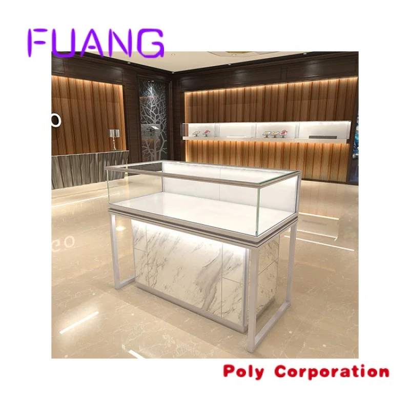 Custom  Kainice Manufacturer necklace jewelrydisplay rack Marble jewelry table top stand display jewellery display stands