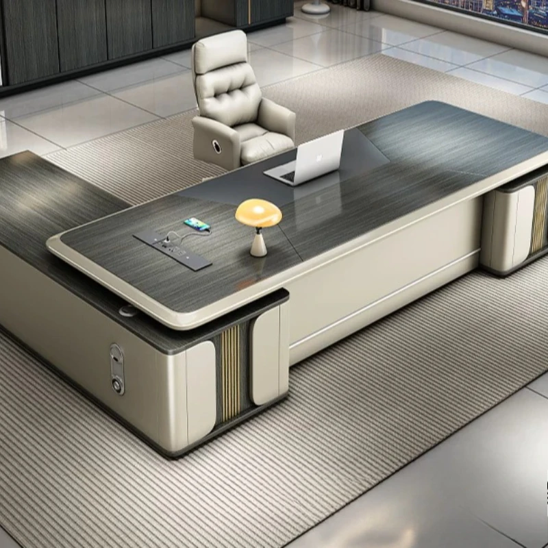 Executive Display Office Desk Aesthetic Minimalist Computer Nordic Office Desk Crafts European Mesas Escritorio Home Furniture