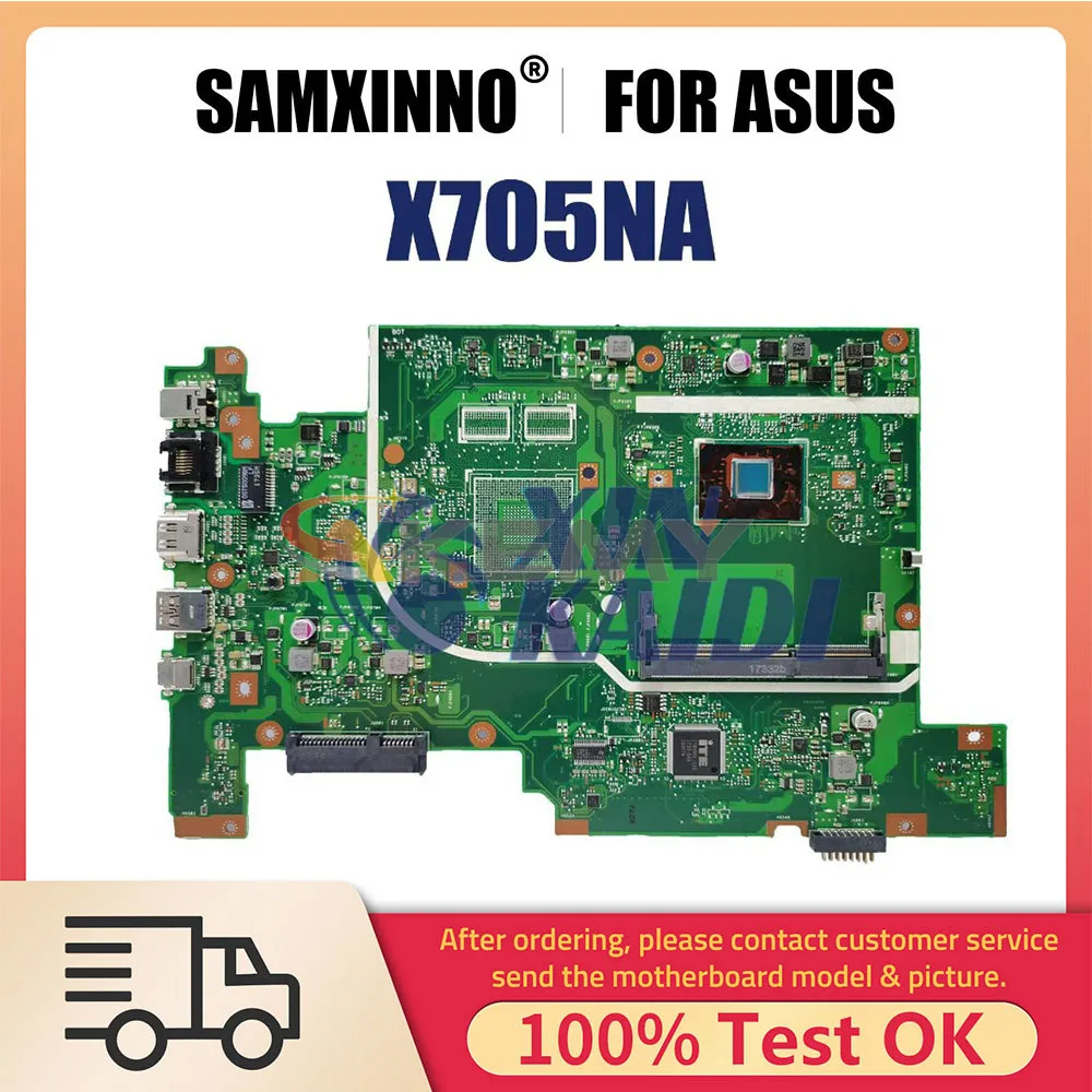 

Ноутбук, компьютер X705 X705NA X705N, материнская плата для ноутбука, процессор N3350 N42000 N5000 100%, тест ОК