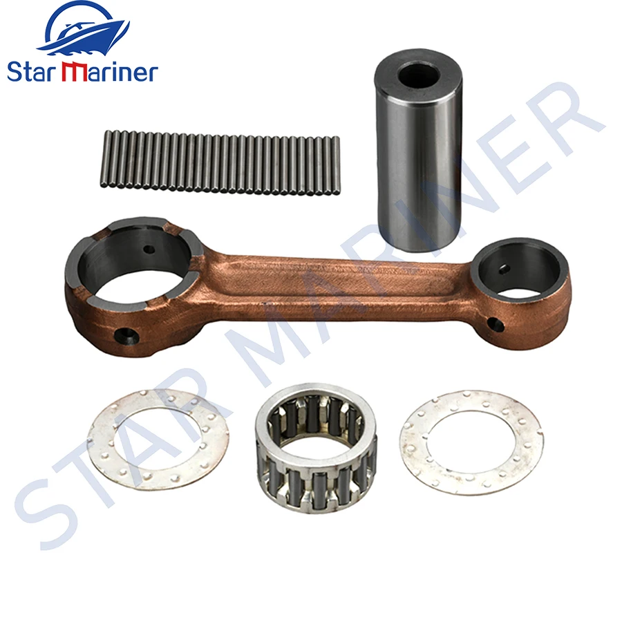 

66T-11650-00 Connecting Rod Kit For Yamaha Outboard Motor 2 Stroke 40HP 40X 66T-11651 Boat Engine Aftermarket Parts